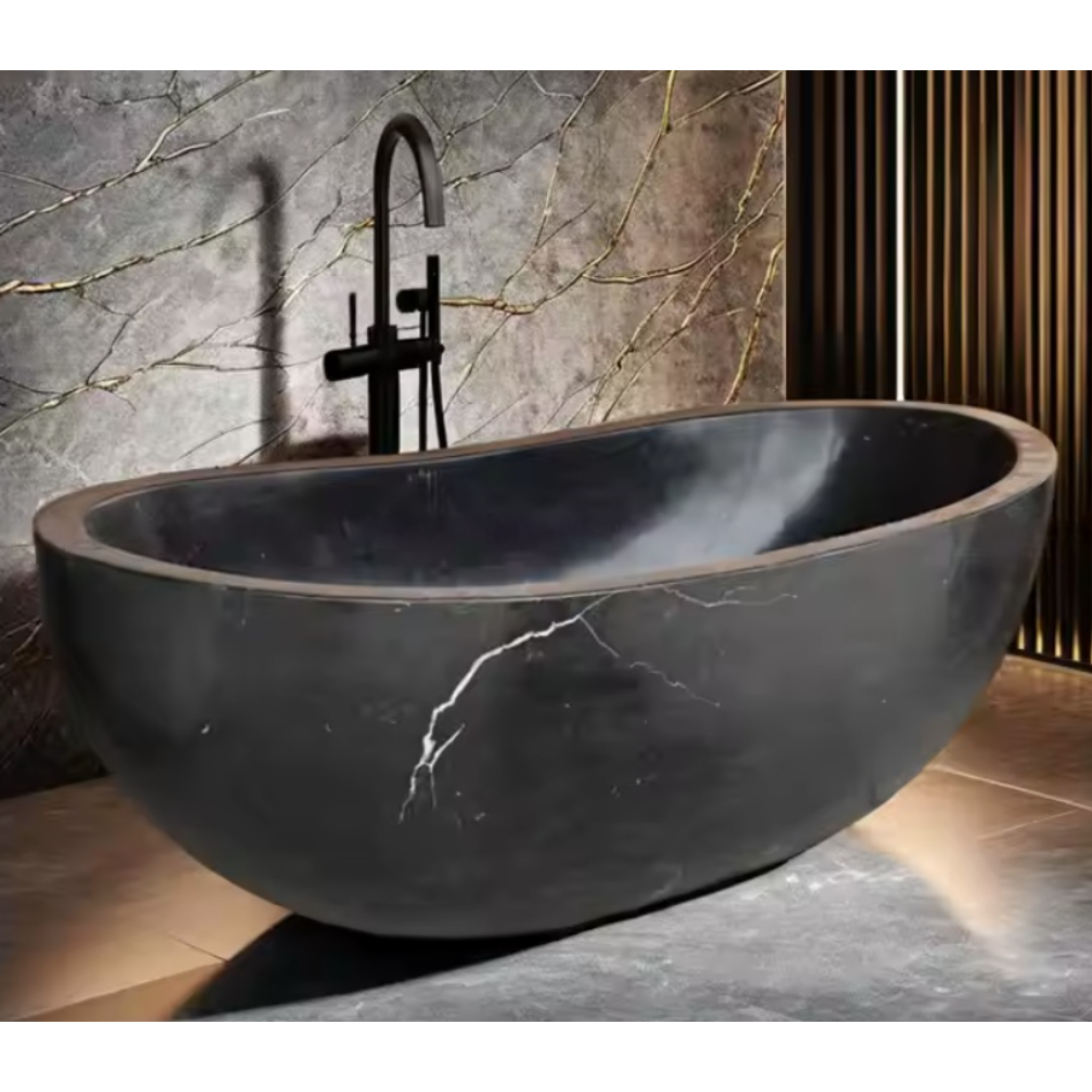 Eclipse Carve Stone Bath